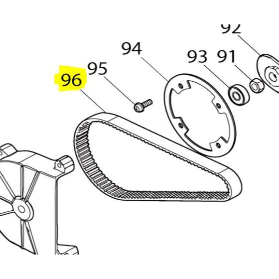 Makita Courroie de transmission 15-525 (225108-1)