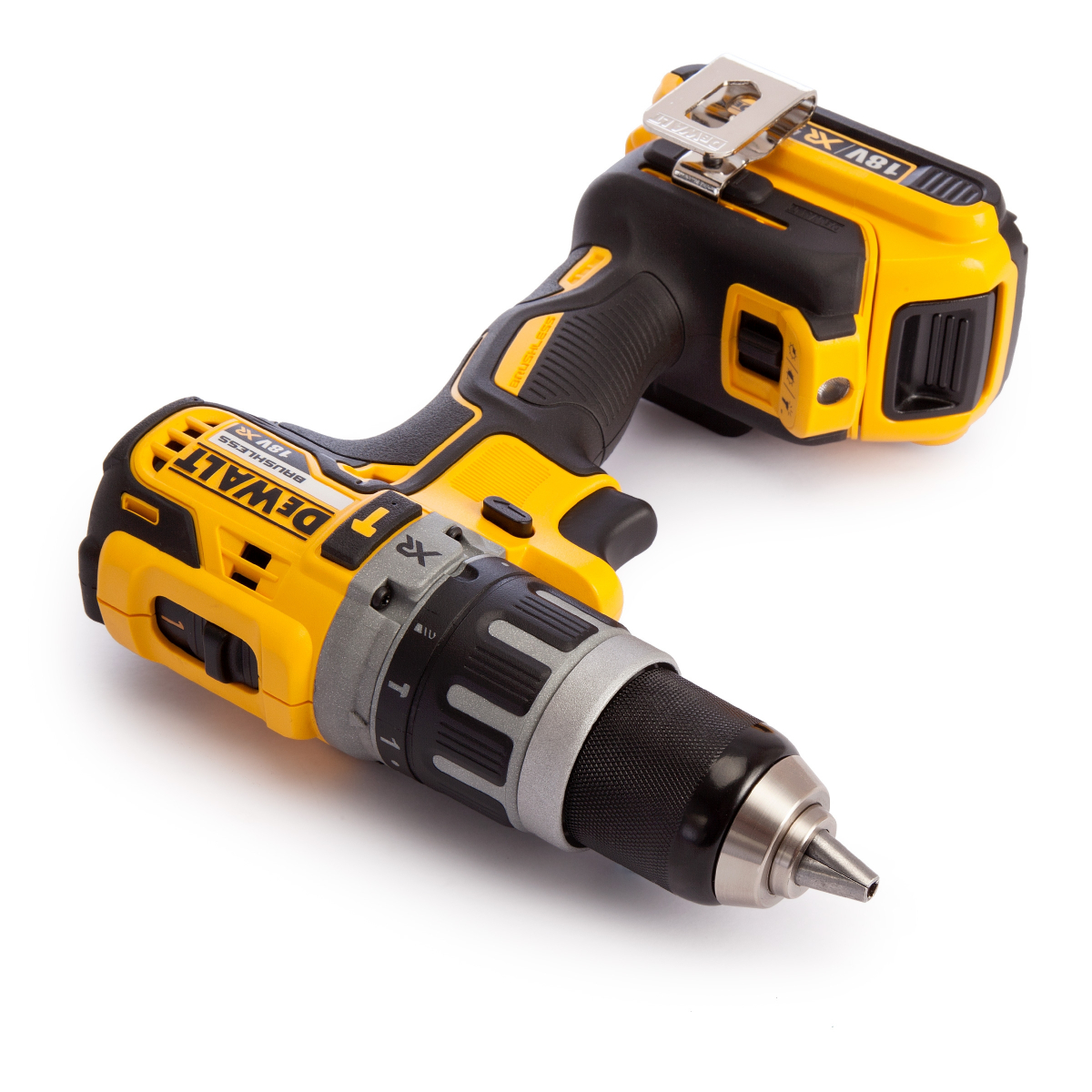 Perceuse Visseuse Sans Fil DEWALT 18V Brushless - 2 Batteries 4Ah | Coffret Inclus
