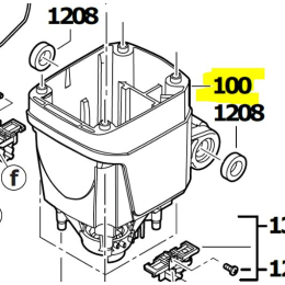 Milwaukee Carter moteur pour burineur K545S & K500 (4931398203)
