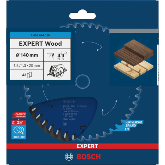 Bosch 2608644010 Lame ø140x20x1,8mm (42Dts) Scie Circulaire Expert for Wood