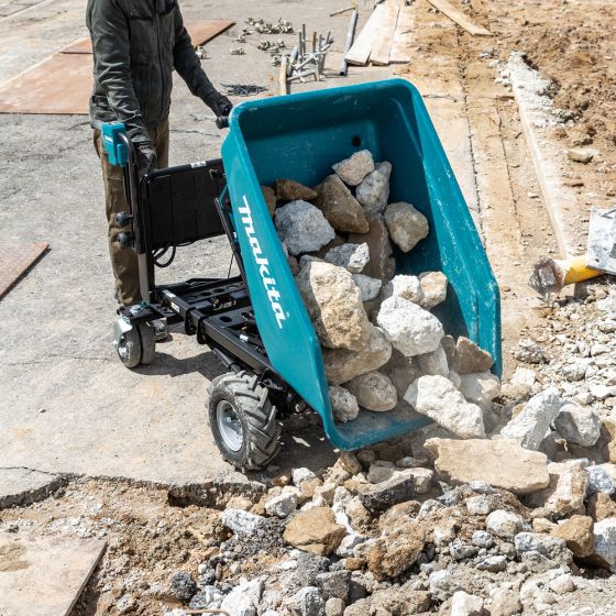 Makita DCU602Z – Brouette motorisée électrique 2x18V LXT 300 kg (Machine seule)