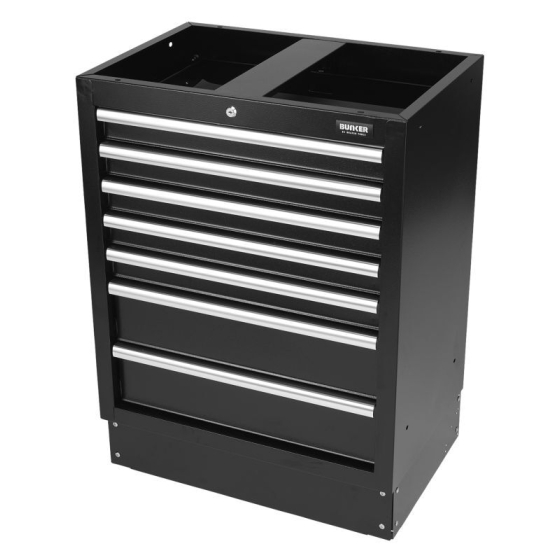 Bunker Ensemble modulaire d'atelier 25 éléments avec évier et plan de travail inox 4915mm