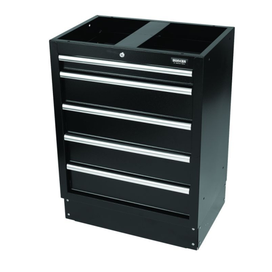 Bunker Ensemble modulaire d'atelier 25 éléments avec évier et plan de travail inox 4915mm