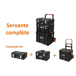 AEG Servante complète 3 coffres sur roues QUICKSTACK (73560)