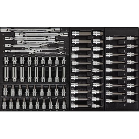 Deltach Servante d'atelier D2-XL, 5 tiroirs remplis, 350pcs (525150)