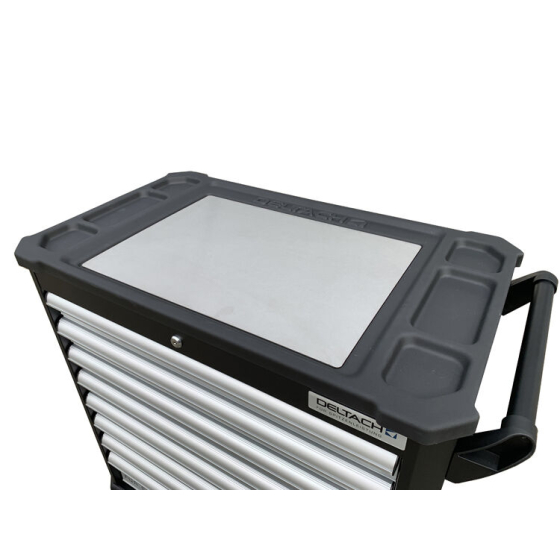 Deltach Servante d'atelier D2-XL, 5 tiroirs remplis, 350pcs avec accessoires (525152)