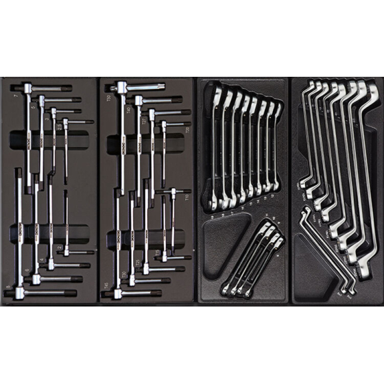 Deltach Servante d'atelier D2-XL, 5 tiroirs remplis, 350pcs avec accessoires (525152)