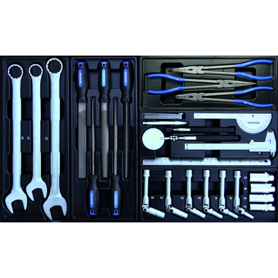 Deltach Servante d'atelier D2-XL, 6 tiroirs remplis, 378pcs (525160)