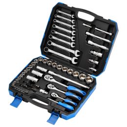 Draper D16364 Coffret à outils 1/4"+3/8"+1/2", 75pcs