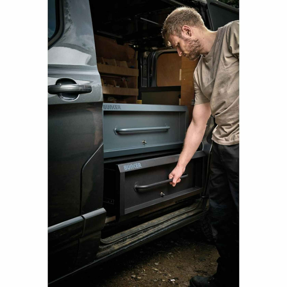 Bunker K1 Coffre de rangement Noir pour van & utilitaire 07137