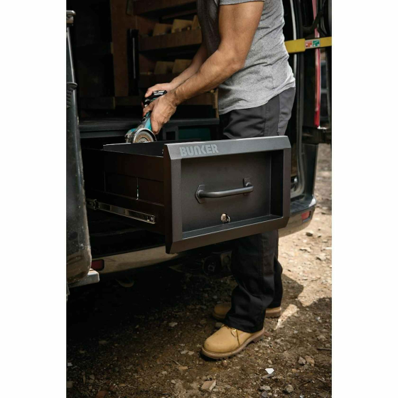 Bunker S1 Coffre à tiroir de rangement Noir pour van & utilitaire 07136