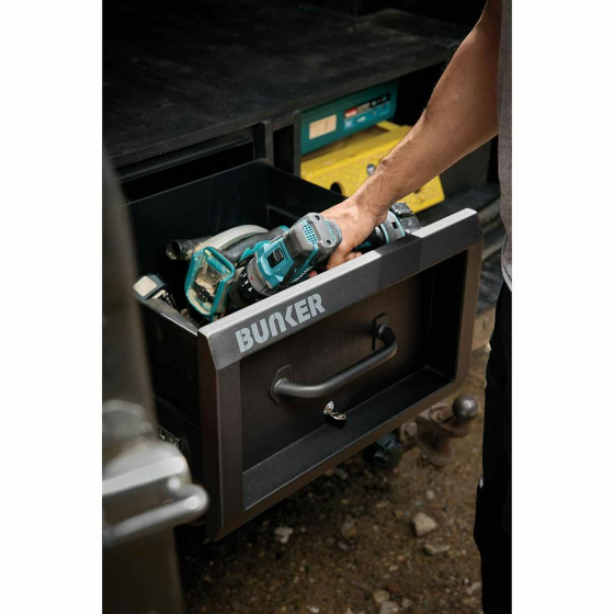 Bunker S1 Coffre à tiroir de rangement Noir pour van & utilitaire 07136