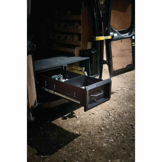 Bunker S1 Coffre à tiroir de rangement Noir pour van & utilitaire 07136