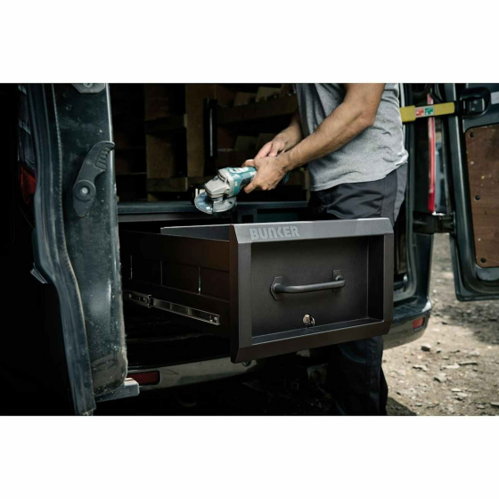 Bunker S1 Coffre à tiroir de rangement Noir pour van & utilitaire 07136