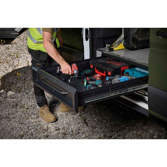Bunker S2 Tiroir de rangement plat Noir pour van & utilitaire 29721