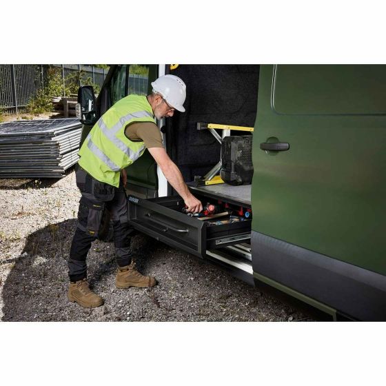 Bunker S2 Tiroir de rangement plat Noir pour van & utilitaire 29721