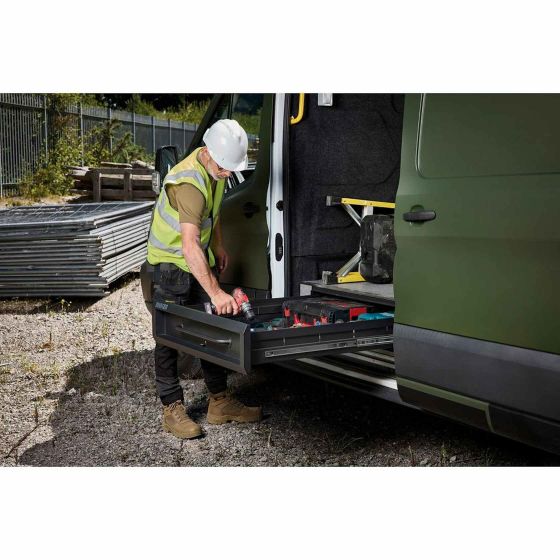 Bunker S2 Tiroir de rangement plat Noir pour van & utilitaire 29721
