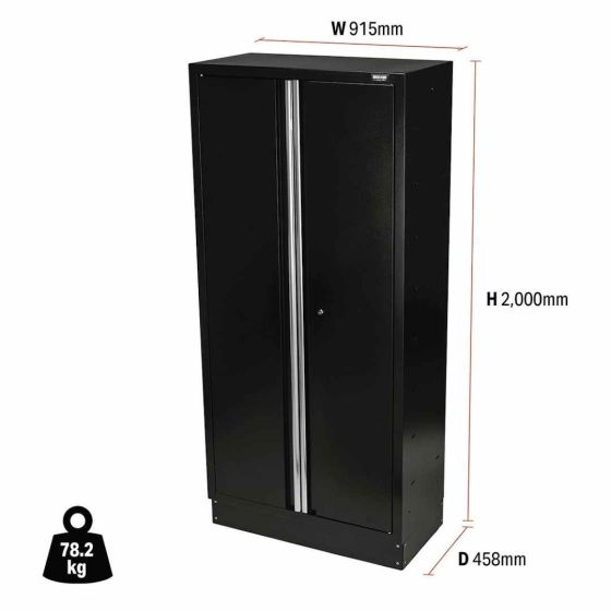 Bunker Armoire haute 2 portes d'atelier modulaire 46cm (D33166)