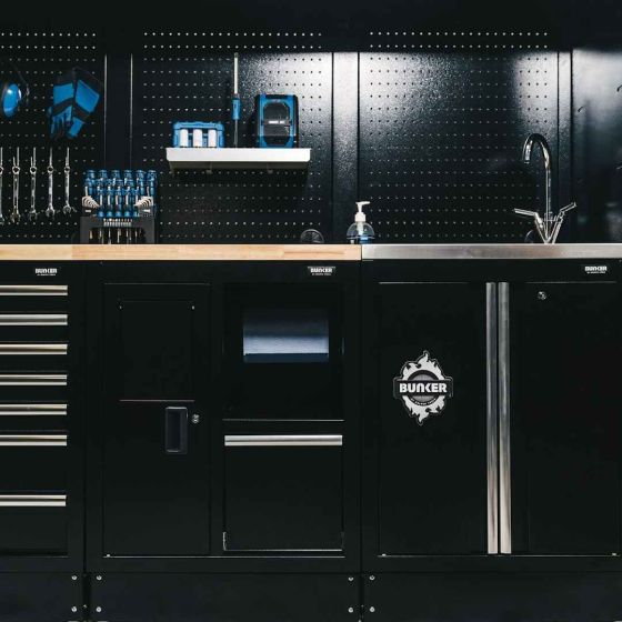 Bunker Armoire basse modulaire avec évier 68cm (D31034)