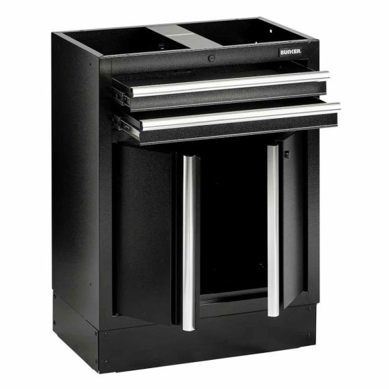 Bunker Armoire basse modulaire avec 2 tiroirs & 2 portes 68cm (D23752)