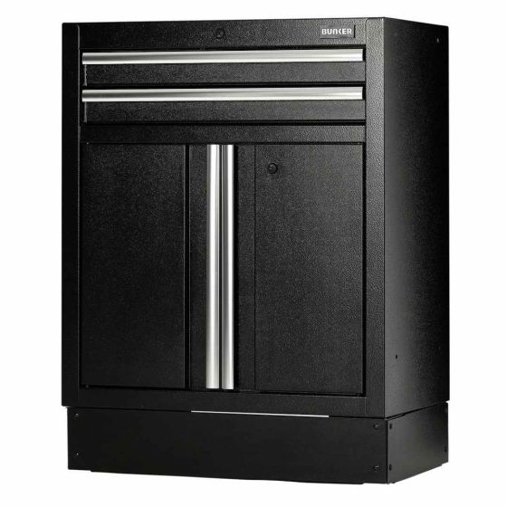 Bunker Armoire basse modulaire avec 2 tiroirs & 2 portes 68cm (D23752)