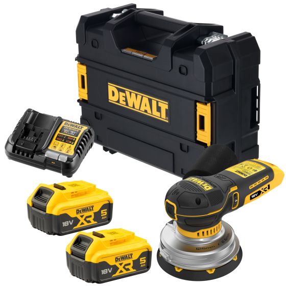 DeWalt DCW211P2-QW Ponceuse excentrique ø125mm sans fil XR 18V 2x5.0Ah