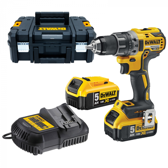 Dewalt DCD791P2-QW  Perceuse, visseuse Brushless 18V 2x5.0Ah avec coffret T-STAK Dewalt DCD791P2-QW  Perceuse, visseuse Brushless 18V 2x5.0Ah avec coffret T-STAK