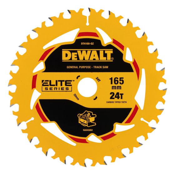 DeWalt lame de scie plongeante ø165x20mm 24Dts extrême Bois "Elite Series" DT4100-QZ