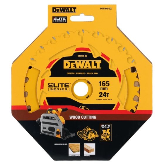 DeWalt lame de scie plongeante ø165x20mm 24Dts extrême Bois "Elite Series" DT4100-QZ