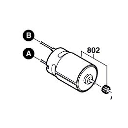 Bosch 2609199121 Moteur à Courant Continu 14.4V PSR14.4