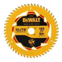DeWalt DT4102-QZ Lame de scie plongeante ø165x20mm 52Dts extrême Bois "Elite Series"