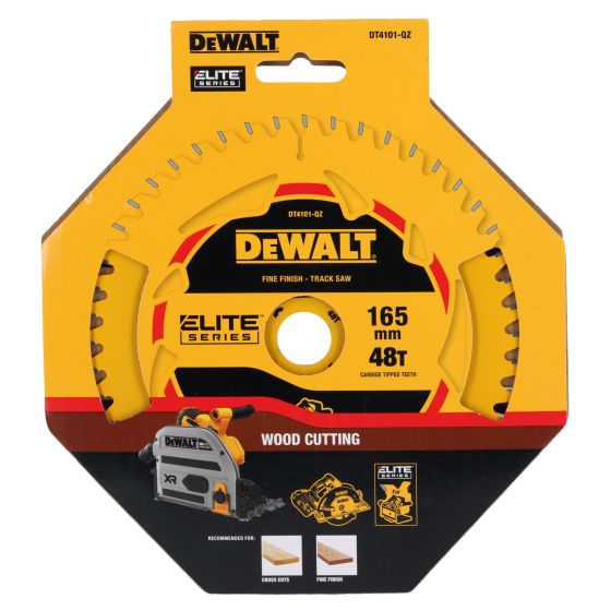 DeWalt DT4101-QZ Lame de scie plongeante ø165x20mm 48Dts extrême Bois "Elite Series"