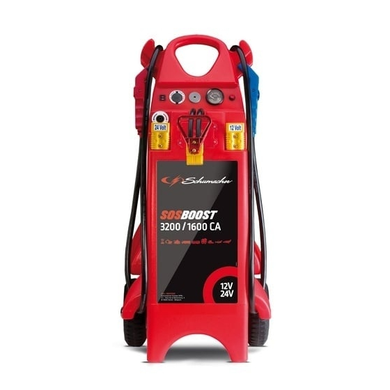 Schumacher Booster de démarrage professionnel SOS Mobile 12/24V 3200A / 1600A