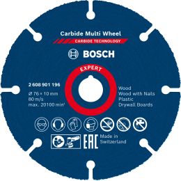 Bosch Disque à tronçonner EXPERT Carbide Multi Wheel ø76mm (2608901196)