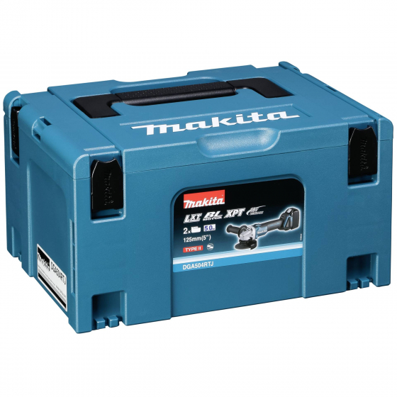 Makita DGA504RMJ Meuleuse d'angle Ø125mm 18V Li-Ion 2x4.0Ah + Mak-Pac