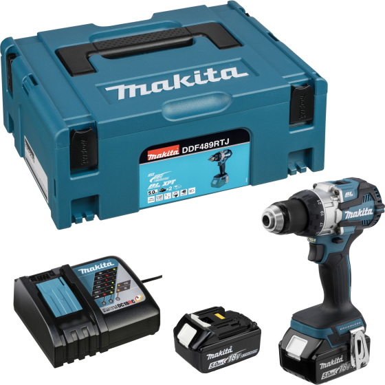 Makita DDF489RTJ Perceuse, Visseuse 18V LXT Li-Ion 110Nm 2x5.0Ah