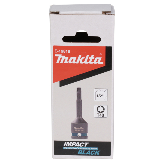 Makita E-19819 Douille de vissage Torx T40 Impact Black 1/2"