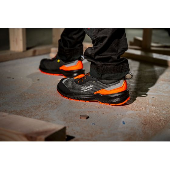 Milwaukee Chaussure de sécurité basse S1PS Flextred à lacets Haute-Visibilité Orange