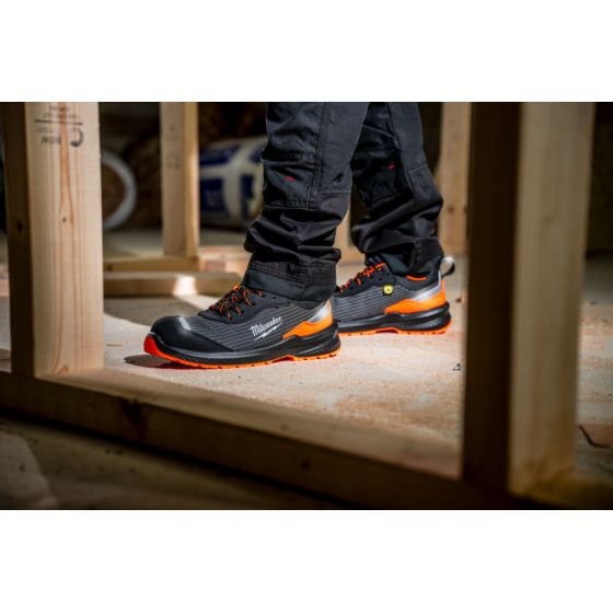Milwaukee Chaussure de sécurité basse S1PS Flextred à lacets Haute-Visibilité Orange