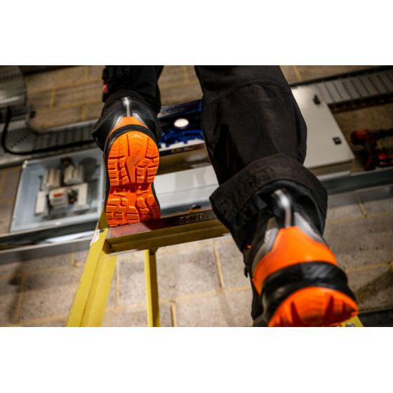 Milwaukee Chaussure de sécurité basse S1PS Flextred à lacets Haute-Visibilité Orange