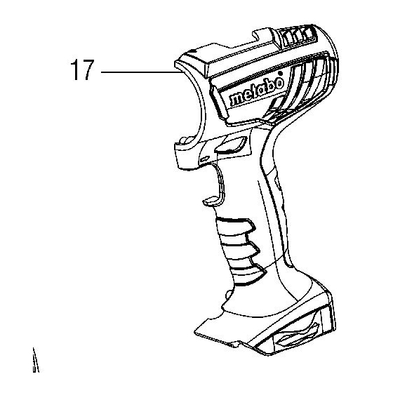 Metabo 343430880 Carter Perceuse BS14.4LI, BS18LI