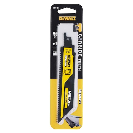 DeWalt DT20436-QZ Lame de scie sabre carbure METAL 152mm