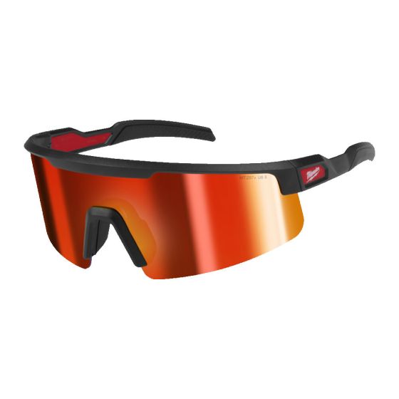 Milwaukee Lunette de sécurité large à verres rouge miror (4932500723)
