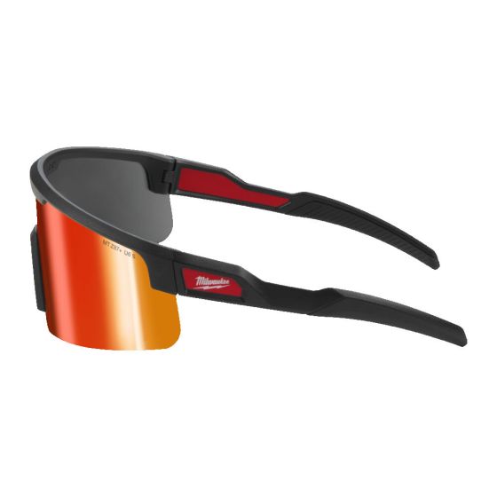 Milwaukee Lunette de sécurité large à verres rouge miror (4932500723)