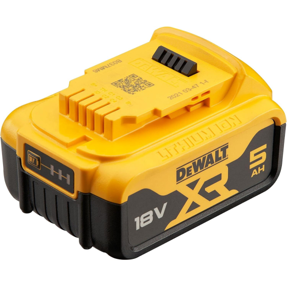 Dewalt DCB184P10-XJ Lot de 10 Batteries 18V 5.0Ah XR Li-ion avec témoin de charge LED