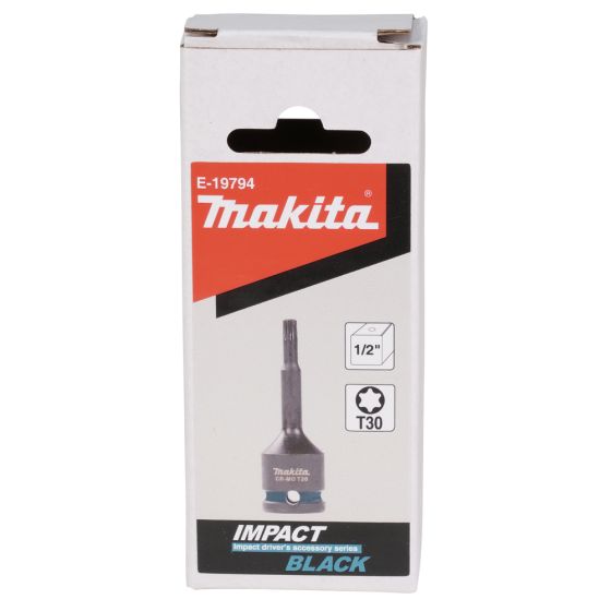 Makita E-19794 Douille de vissage Torx T30 Impact Black 1/2"