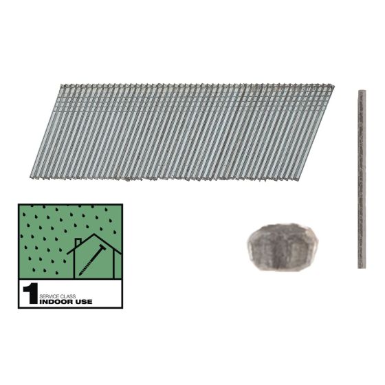Milwaukee Clous de finition Galvanisé 16GA inclinées 20° pour M18 CN16GA et M18 FN16GA