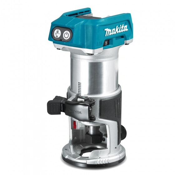 Makita DRT50Z Affleureuse 18V 8 mm (Produit seul + kit d'accessoires)