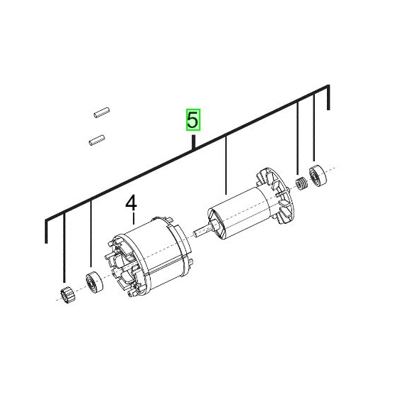 Milwaukee 4931435725 Induit Perceuse M12CPD, M12CDD