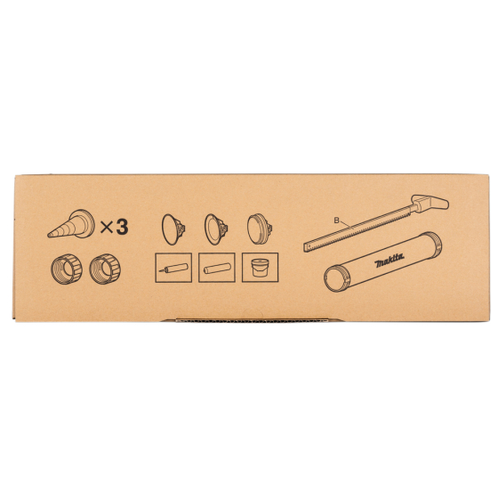 Makita Kit Support de cartouche B 600ml pour pistolet à mastic sans fil DCG180, CG100D (1911T4-0)